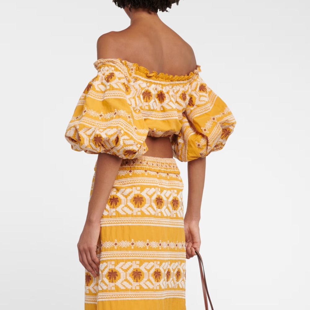 $365 New Johanna Ortiz Canaveral Cropped Top - Picture 4 of 10